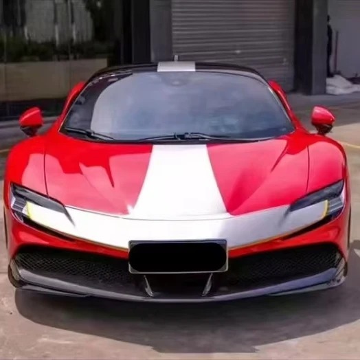 High Quality Fast Delivery Whole Sale Price Dry Carbon Fiber OEM Front Lip Body Kits for  SF90